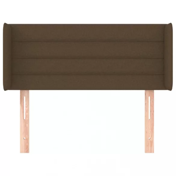 sötétbarna szövet fejtámla 93x16x78/88 cm