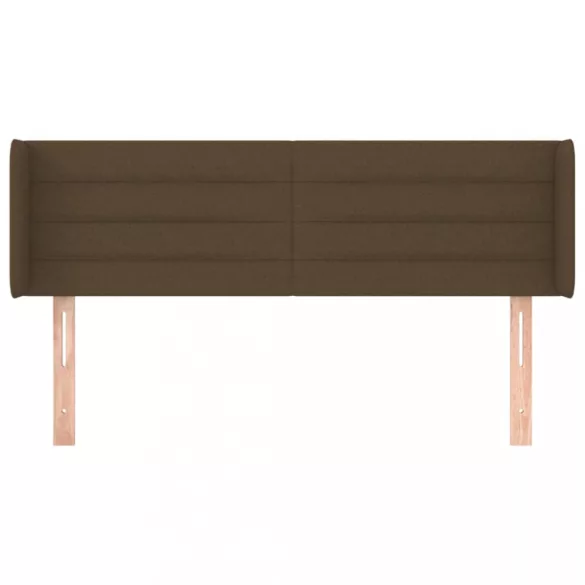 sötétbarna szövet fejtámla 147x16x78/88 cm