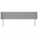 világosszürke szövet fejtámla 163x16x78/88 cm