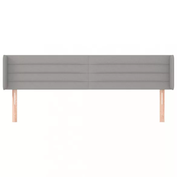 világosszürke szövet fejtámla 183x16x78/88 cm