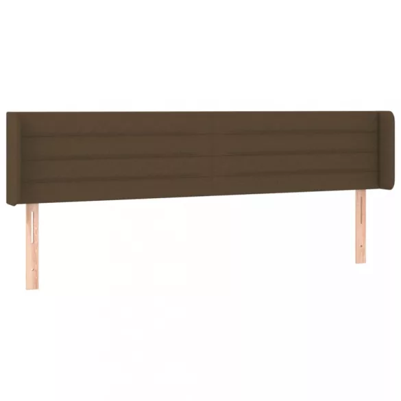 sötétbarna szövet fejtámla 203x16x78/88 cm