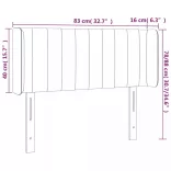 sötétbarna szövet fejtámla 83x16x78/88 cm