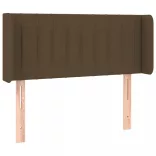 sötétbarna szövet fejtámla 93x16x78/88 cm