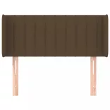 sötétbarna szövet fejtámla 93x16x78/88 cm
