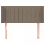 tópszínű szövet fejtámla 103x16x78/88 cm