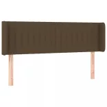 sötétbarna szövet fejtámla 147x16x78/88 cm