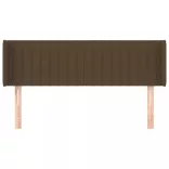 sötétbarna szövet fejtámla 147x16x78/88 cm
