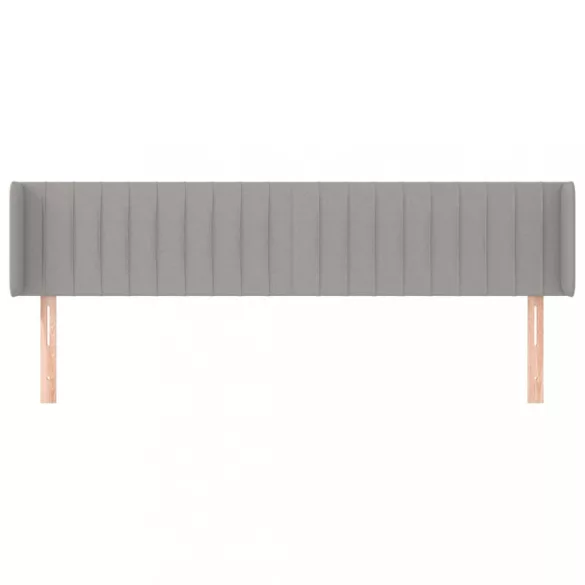 világosszürke szövet fejtámla 183x16x78/88 cm