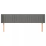 sötétszürke szövet fejtámla szárnyakkal 183x16x78/88 cm