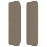 tópszínű szövet fejtámla 203x16x78/88 cm