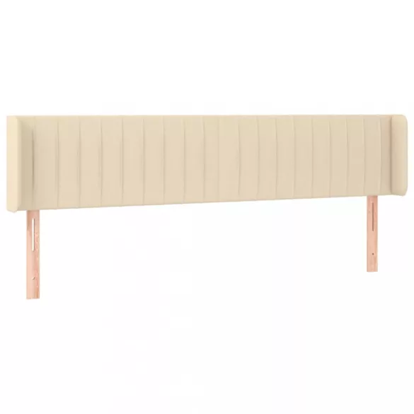 krémszínű szövet fejtámla 203x16x78/88 cm