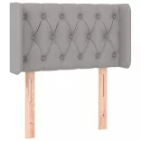 világosszürke szövet fejtámla 83x16x78/88 cm