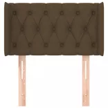 sötétbarna szövet fejtámla 83x16x78/88 cm