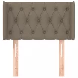 tópszínű szövet fejtámla 83x16x78/88 cm