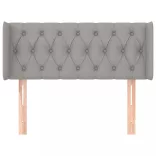 világosszürke szövet fejtámla 93x16x78/88 cm