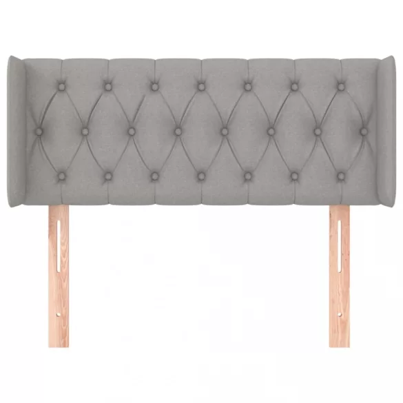 világosszürke szövet fejtámla 93x16x78/88 cm