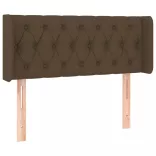 sötétbarna szövet fejtámla 93x16x78/88 cm