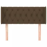 sötétbarna szövet fejtámla 93x16x78/88 cm