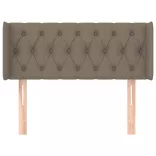 tópszínű szövet fejtámla 103x16x78/88 cm