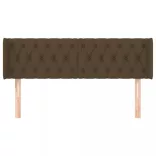 sötétbarna szövet fejtámla 147x16x78/88 cm