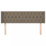 tópszínű szövet fejtámla 147x16x78/88 cm