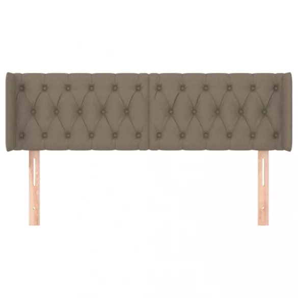 tópszínű szövet fejtámla szárnyakkal 163x16x78/88 cm