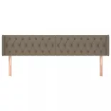 tópszínű szövet fejtámla szárnyakkal 203x16x78/88 cm