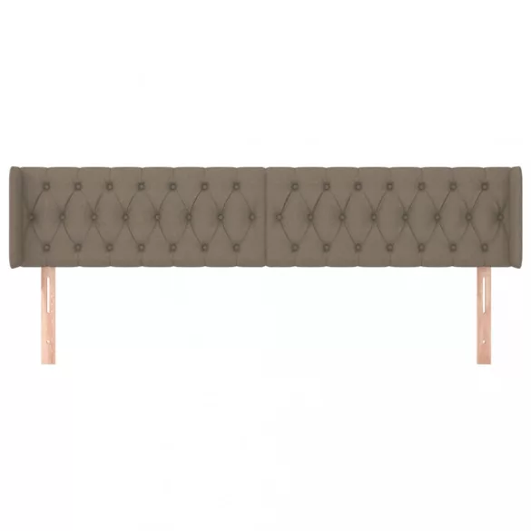 tópszínű szövet fejtámla szárnyakkal 203x16x78/88 cm