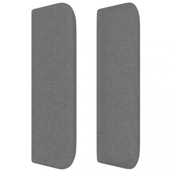 sötétszürke szövet fejtámla szárnyakkal 83x16x78/88 cm