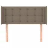 tópszínű szövet fejtámla 93x16x78/88 cm