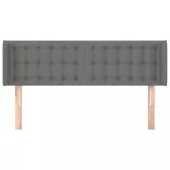 sötétszürke szövet fejtámla szárnyakkal 147x16x78/88 cm