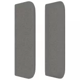 sötétszürke szövet fejtámla szárnyakkal 147x16x78/88 cm