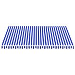 kék és fehér csere napellenző ponyva 4,5 x 3,5 m
