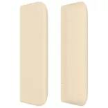 krémszínű szövet fejtámla szárnyakkal 163x16x78/88 cm