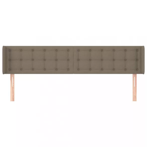 tópszínű szövet fejtámla szárnyakkal 183x16x78/88 cm