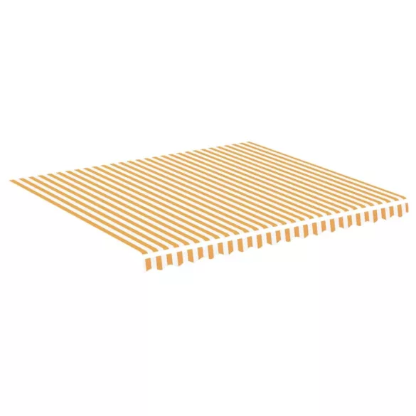 sárga és fehér csere napellenző ponyva 4 x 3,5 m