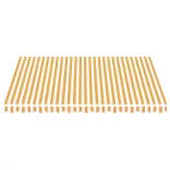 sárga és fehér csere napellenző ponyva 4 x 3,5 m