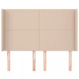 cappuccino műbőr fejtámla szárnyakkal 147x16x118/128 cm