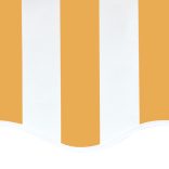 sárga és fehér csere napellenző ponyva 4,5 x 3,5 m