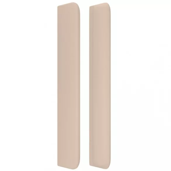 cappuccino műbőr fejtámla szárnyakkal 203x16x118/128 cm