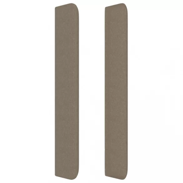 tópszínű szövet fejtámla szárnyakkal 93x16x118/128 cm