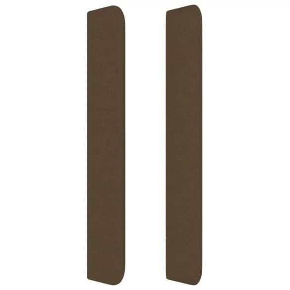 sötétbarna szövet fejtámla szárnyakkal 203x16x118/128 cm