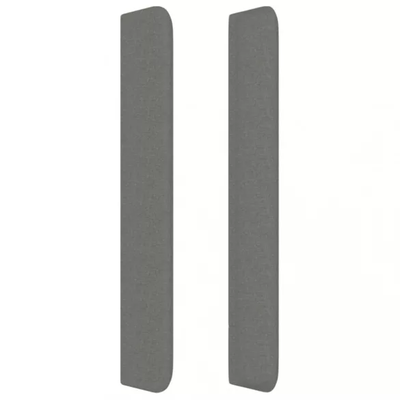 sötétszürke szövet fejtámla szárnyakkal 183x16x118/128 cm