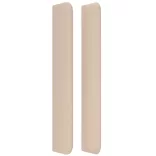 cappuccino műbőr fejtámla szárnyakkal 147x16x118/128 cm