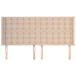 cappuccino műbőr fejtámla szárnyakkal 203x16x118/128 cm