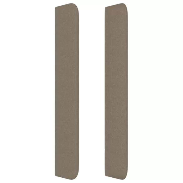 tópszínű szövet fejtámla szárnyakkal 163x16x118/128 cm