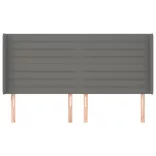 sötétszürke szövet fejtámla szárnyakkal 183x16x118/128 cm