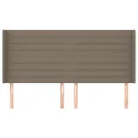 tópszínű szövet fejtámla szárnyakkal 183x16x118/128 cm