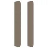 tópszínű szövet fejtámla szárnyakkal 183x16x118/128 cm