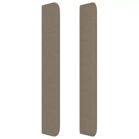 tópszínű szövet fejtámla szárnyakkal 203x16x118/128 cm